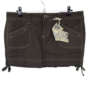 Lei Ashley Trouble Brown Mini Skirt Size 11
